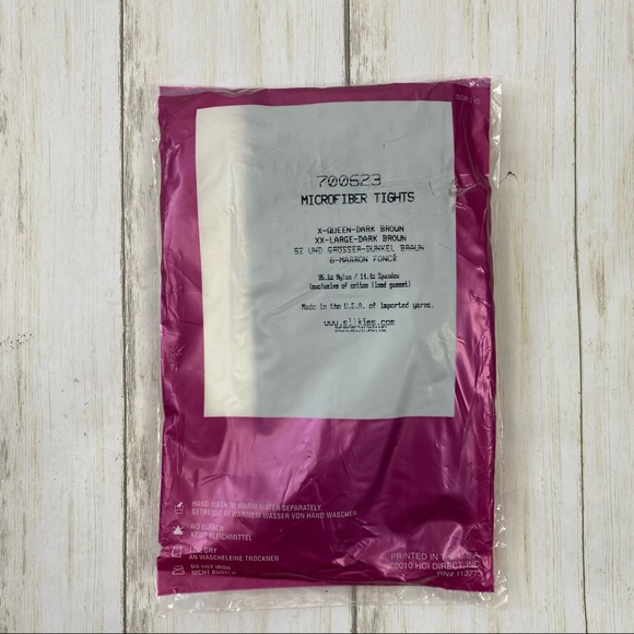 Silkies Dark Brown 2X Large Microfiber Tights - Picture 2 of 2